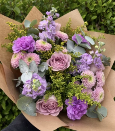 Dusky Dreams - Delicate mix of dusky pinks, lilacs and foliage.